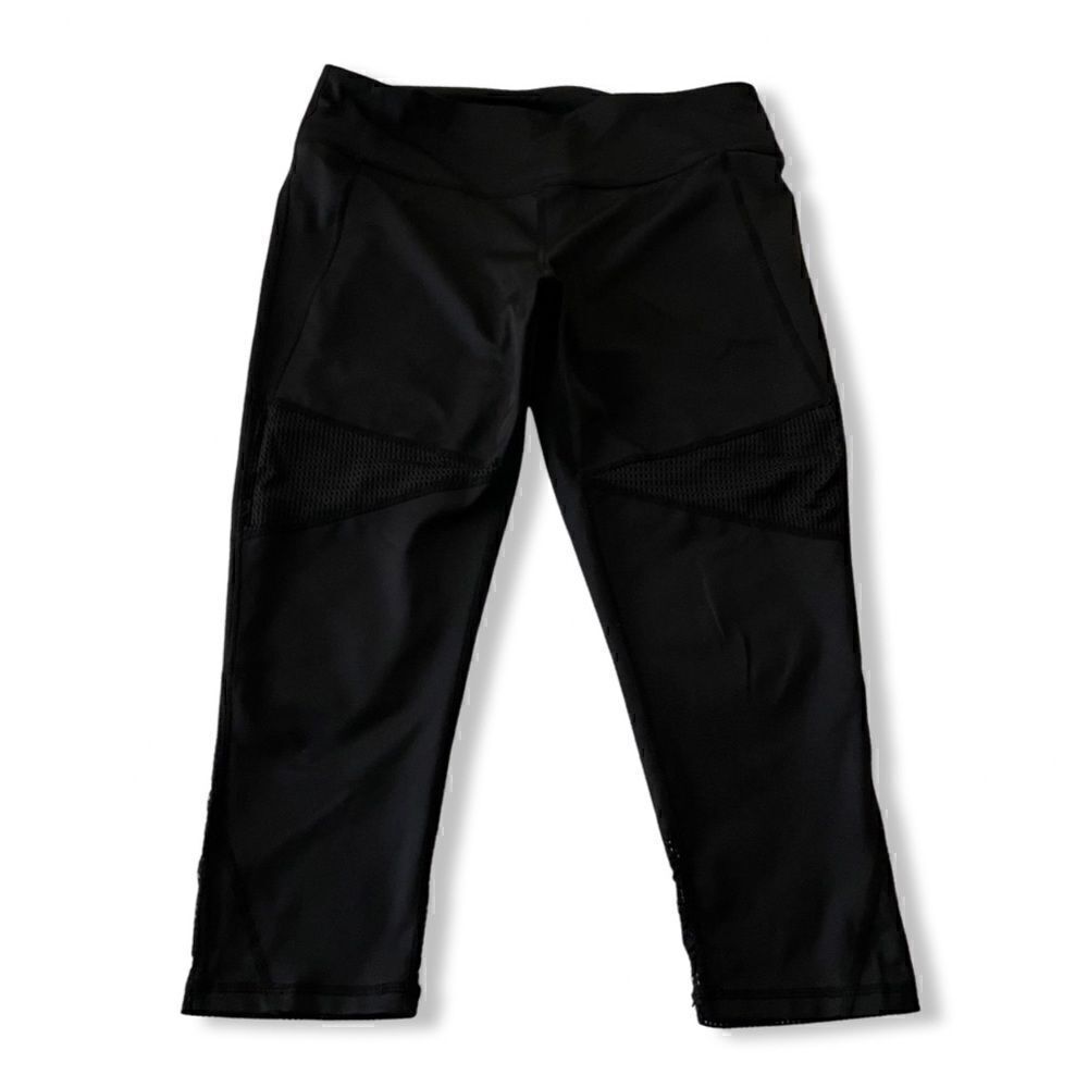 Zella Cropped Mesh Yoga Pants Leggings Size L